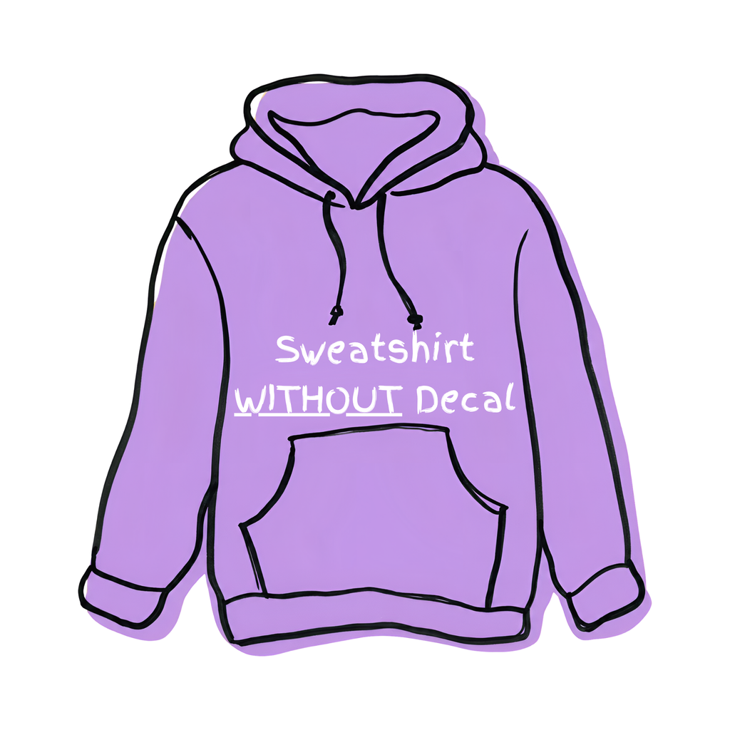 Bleached/Tie-Dyed Sweatshirt WITHOUT Decal
