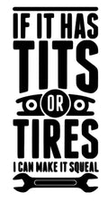 Tits or Tires Car Decal