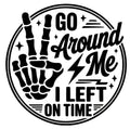 Go Around Me Car Decal