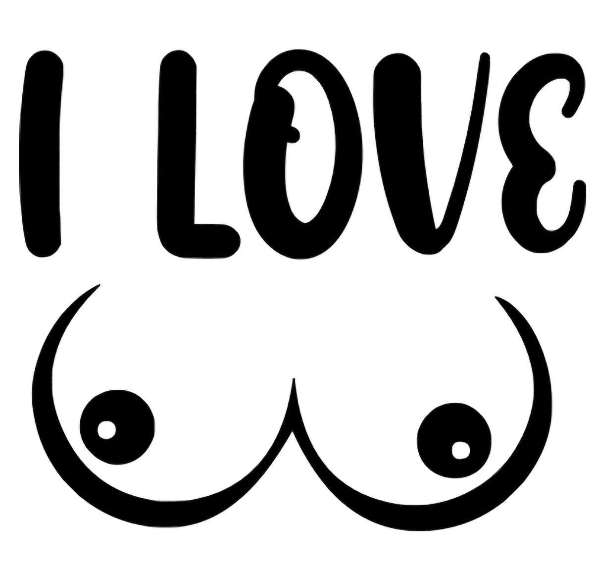 I Love OO Car Decal