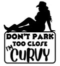 Curvy Cowgirl Car Decal