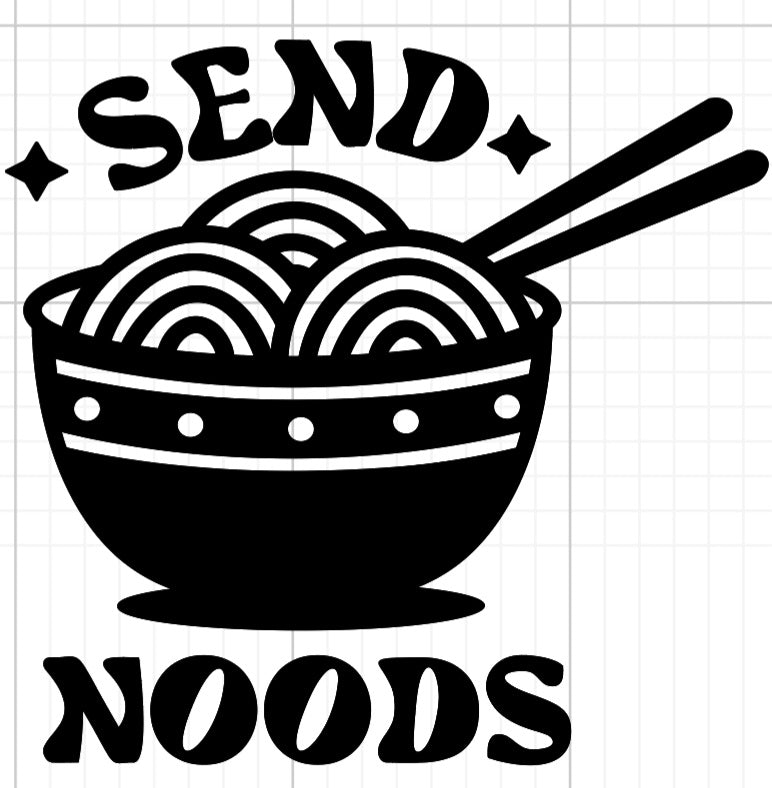 Send Noods Car Decal
