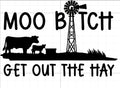 Get Out The Hay Car Decal