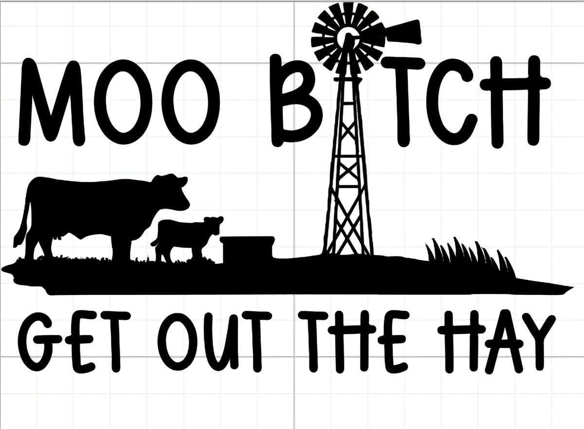 Get Out The Hay Car Decal