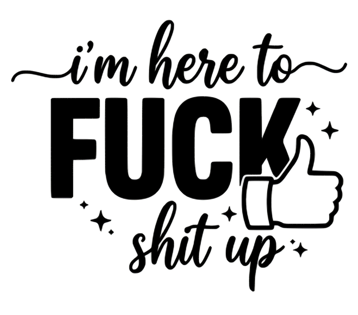 F Stuff Up Car Decal